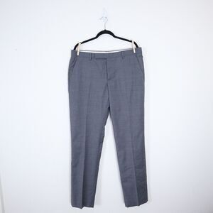 Maison Margiela IT 54 Gray Wool Trousers Slim Straight Leg Pants